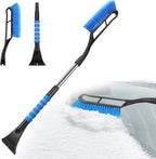 Snow Brush and Ice Scraper for Car Windshield Essential Automotive Exterior Accessory, Winter Car Gadget – Detachable Universal Vehicle Snow Scraper – Durable Ergonomic Grip – Blue