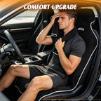 2 Pack Towel Car Seat Covers, Waterproof Washable Front Seat Protectors with Soft Terry Cloth, Non-Slip Backing, Universal Fit for Cars SUVs Trucks,Gym,Beach,Pets, Kids,Road Trips (Black)