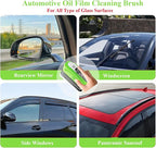 2026 Upgrade Clear Vision Windshield Cleaner with Car Window Cleaner,Automotive Oil Film Cleaning Brush for Car Windows,Clear Vision Glass Cleaner Tool for All Glass Surfaces,Reusable & Streak-Free