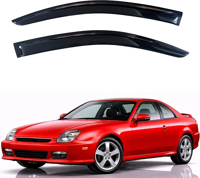 KPY Rain Guards Fit for 1997-2001 Honda Prelude, Out-Channel Window Visors Vent Wind Deflectors 2PC, Car Accessories for 97-01 Prelude