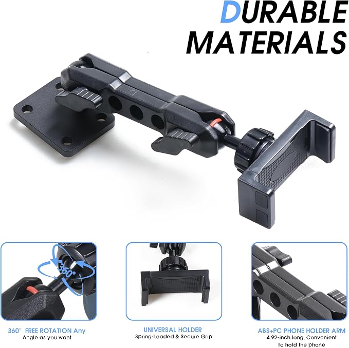 2024 2025 JL Cell Phone Mount for Jeep Wrangler - Dash Cell Phone Mount Dashboard Phone Holder for 2024+ Jeep Wrangler JL 4XE Accessories 2025+ Jeep Gladiator JT Accessories, 1 Pack, Black