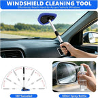 21PCS Car Detailing Kit Interior Cleaner - with Handheld Car Vacuum, Windshield Cleaning Tool, Detailing Brushes, Car Cleaning Supplies Kit for Women Men (Blue)