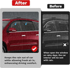 Traverse Rain Guards - Window Visors for Chevrolet Chevy Traverse 2009-2017, Outside-Mount Tape-On Side Window Wind Deflectors for Traverse Accessories, Vent Visors Shades Rainproof Black 4PCS