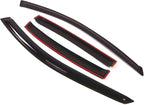 Outside Mount Window Vent Visors Rain Guards Compatible with Acura TL 2004-2008 | Side Window Wind Deflectors Rain Shields | Black Tinted, 4 Pcs Set, BGWV-005