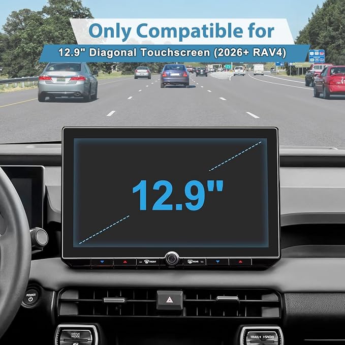 2026 RAV4 Car Phone Holder for Toyota RAV4 12.9-inch Touchscreen (XSE/Limited), 360° Rotation Phone Mount Compatible with MagSafe, No Vent Blocking, Exclusive Custom Fit for Toyota RAV4 Accessories