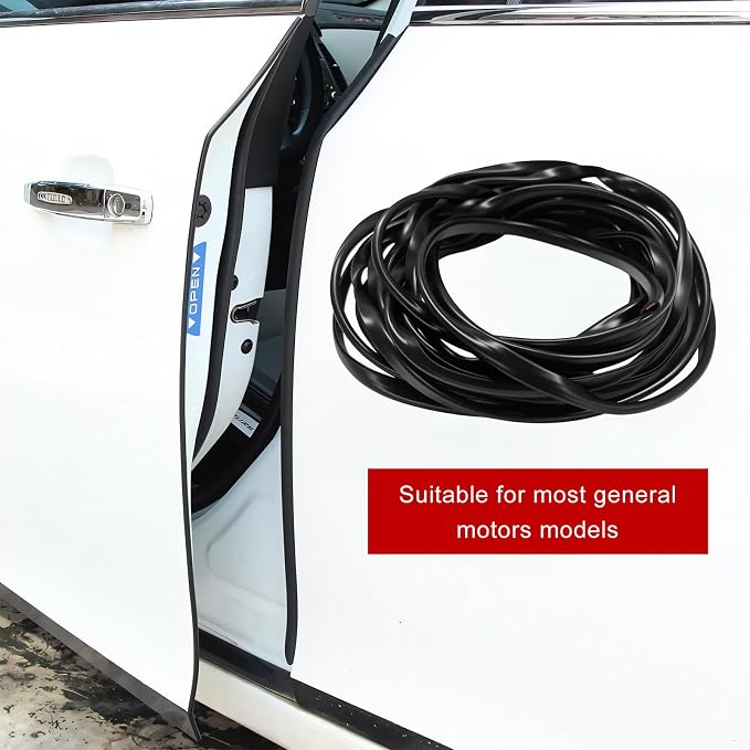16.4Ft(5M) Car Door Edge Protector, Anti-Collision Auto Door Protective Strip U Shape Edge Trim, Self-Adhesive Automotive Doors Entry Guard Seal Protector for Most Vehicles (Black)