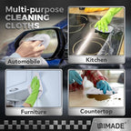 Shop Towels, 400 Pack Commercial Grade Work Rags Microfiber Towels for Cars Cleaning Rags Bulk Detailing Cloth for Automotive Bar Mechanic Restaurant Garage Housekeeping, 11.5"x 11.5", White