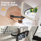 Baby Car Mirror with Stable Hook Clip, Never Falls or Shakes, Rear Facing Car Seat Mirror for Baby Newborn Essentials, Easy Install, Shatterproof & Crash Tested, White