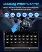 Car Radio for Ford F150 2009-2014: [4Core 64G ROM] 9 inch HD Touchscreen Stereo with Wireless CarPlay Android Auto GPS 5G WiFi FM RDS DSP SWC Mirror Link, Free Backup Camera (Only fit Manual AC)