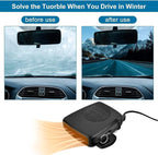 12v Car Heater, Portable Car Heater and Defroster with Dual Modes, Car Heaters that Plug into Cigarette Lighter for Fast Defrosting and Demisting Windshield