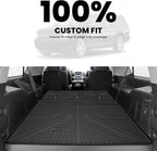 Trunk Mat with Backrest Mat 2015-2020 for Chevrolet Chevy Suburban/GMC Yukon XL(Not Fit Yukon)/Cadillac Escalade ESV(Only Escalade ESV, Not Fit Escalade), All Weather TPE Mat