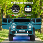 JOYLDIAS Kids Ride On Cars, Licensed Mercedes-Benz Maybach G650S, 12V7AH Battery Powered Toy Electric Car for Kids W/LED Underglow Lights,Remote Control,2 Motors,3 Speeds,Music,Bluetooth,Peacock Blue