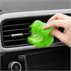 Car Cleaning Gels, Reusable Dashboard Dust Removal Slime Auto Detail Cleaner, Universal Cleaning Putty Air Vent Dusting Mud Fits for Vehicles Keyboards Laptops Keys (Green)