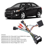 Radio Wiring Harness Fit for Cruze, Audio Wiring Harness with CAN Bus Box 16Pin Replacement