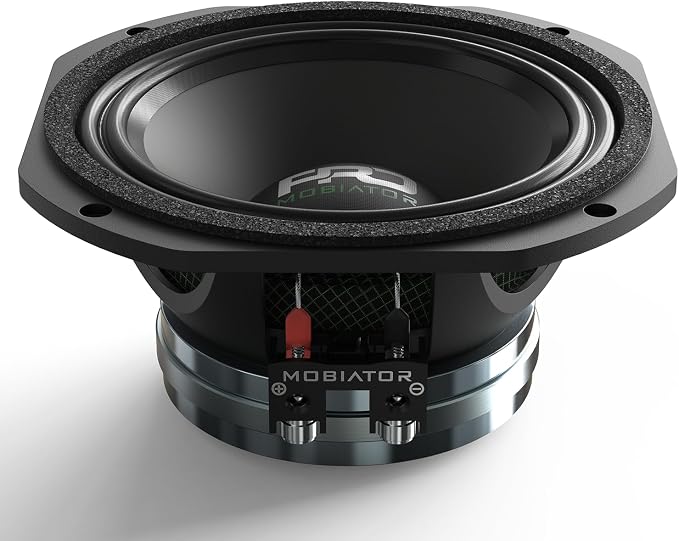 PRO654ND Loudspeaker - 6.5" Midrange Aluminum Basket, Neodymium High Efficiency 1000W Max, 4 Ohms - Premium Quality Audio Door Speakers for Car or Truck Stereo Sound System (MB-PRO654ND)