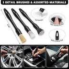 21PCS Car Detailing Kit Interior Cleaner - with Handheld Car Vacuum, Windshield Cleaning Tool, Detailing Brushes, Car Cleaning Supplies Kit for Women Men (Black)