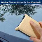 2pcs Windshield Defogger Sponge - Quick Anti-Fog & Non-Scratch Cleaning Tools for Car Windows & Mirrors, Black