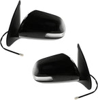2 Piece Driver and Passenger Side Mirror Assembly Set Electric Adjustment Non-Heated No Memory Black Compatible with 2012-2015 Toyota Tacoma TO1320283 TO1321283