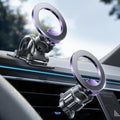 for MagSafe Car Mount,Car Accessories for Women Men [2025 Ultra] Magnetic Phone Holder for Car 360 Dashboard Vent Phone Mount for Car Organization iPhone 16 15 14 13 12 Pro Plus Mini,Purple