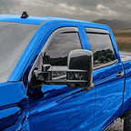 Goodyear Shatterproof in-Channel Window Deflectors for Chevy Silverado 2500HD/3500HD 2015-2019 Crew Cab, Rain Guards, Window Visors for Cars, Vent Deflector, Car Accessories, 4 pcs-GY003402LPv2