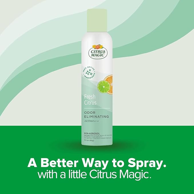 Freshener Odor Eliminating Air Freshener Spray, 3 Ounce (Pack of 3), Fresh Citrus, 3 Count