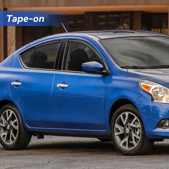 Window Visors Rain Guards Shield for 2012-2019 Nissan Versa Sedan, Out-Channel Window Vent Wind Deflectors Visors Shades for 12-19 Nissan Versa