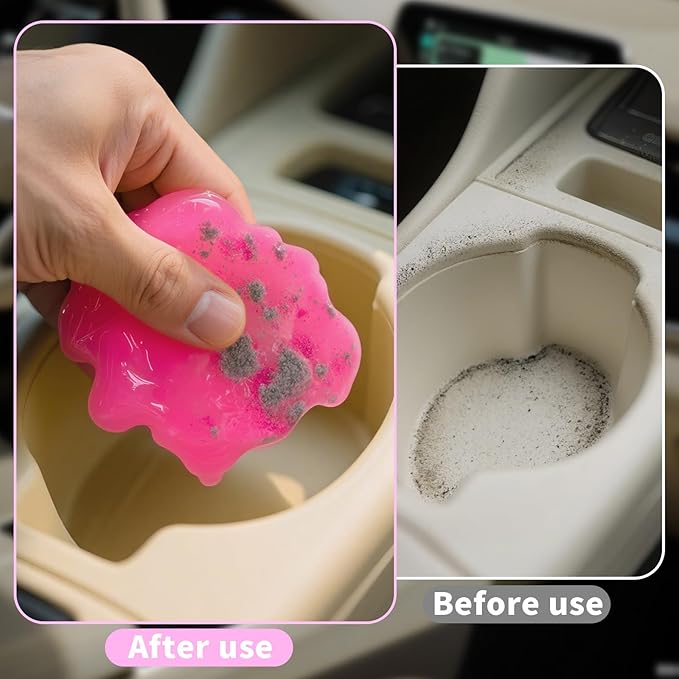 Car Cleaning Gel (Red,watermelon) Cleaning Putty Universal Dust Cleaning Car Interior Cleaner Keyboard Dust Remover Car Slime Gifts for Men Women girl（1 pack）