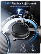 Only for iPhone Magsafe Car Mount Charger [15W Fast Wireless Charge, 78+LBS Strong Suction & 2400gf Magnetic] 360° Adjustable Car Phone Holder, Phone Holders for Your Car Dash Accents Accessory
