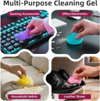 Car Cleaning Gel Reusable Car Clean Putty 4Pack - Universal Car Interior Cleaner Slime for Keyboard Cleaner,Cute Car Cleaning Accessories, 4 Fragrances,Dust Remover Gifts for Men & Women