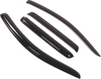 WD2-330 Dark Smoke 4 Pcs Set Window Visor (Outside Mount) Deflector Rain Guard Compatible with 2007-2010 Mitsubishi Outlander