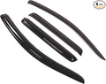 Outside Mount Window Vent Visors Rain Guards Compatible with Mitsubishi Outlander 2007-2010 | Side Window Wind Deflectors Rain Shields | Smoke Tinted, 4 Pcs Set, DGWV-330