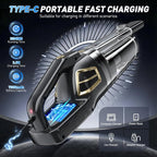 Handheld Vacuum Cordless, 15000PA Powerful Suction Rechargeable Vacuum,Portable Car Vacuum with LED Light and Multi Accessories, Hand Held Vacuum Cleaner for Home, Office, Pet Hair and Car
