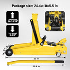 2.5 Ton Trolley Jack Hydraulic Low Profile Floor Jack for Cars Lift with Single Piston Lift Pump, 5500 lb Capacity