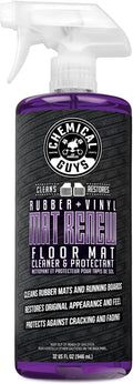 Mat Renew Rubber + Vinyl Floor Mat Cleaner And Protectant, Safe for Cars, Trucks, SUVs, Motorcycles, RVs & More, Extra Large 32 fl oz
