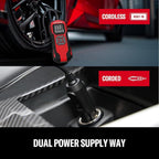 Tire Inflator Portable Air Compressor, Cordless Mini Air Pump for Car Tires with Digital Tire Pressure Gauge, 6000mAh Battery Powered Air Pump, Max Pressure 150 PSI, 12V DC Corded