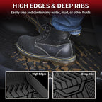 Floor Mats for Nissan Rogue 2021-2026 (Not Fit Rogue Sport), Custom Fit All Weather Protection Durable TPE Floor Liners for Nissan Rogue S/SV/SL/Platinum 2021-2026 1st & 2nd Row Car Mats, Black