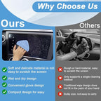 2PCS Car Screen Cleaner, 4.1''×4.1'' Microfiber Dashboard Wipes, Square Microfiber Cloth, Automotive Display Wipes,Vehicle Screen Cleaner Tool for Dashboard Display, Car Interior Tool (Blue)