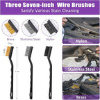 Windshield Cleaner Tool, 17Pcs Car Interior Detailing Kit, Detailing Brush, Towels, Duster, Car Cleaning Kit Interior for RVs, Truck, Trailer (Purple)