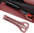 Car Seat Gap Filler Organizer of 2, 2 in 1 Car Gap Filler(Red) | Universal Gap Filler with Storage Pockets, No Drop Seat Guard for Phones Keys Cards,Car Accessories for Most Cars Trucks SUVs