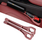 Car Seat Gap Filler Organizer of 2, 2 in 1 Car Gap Filler(Red) | Universal Gap Filler with Storage Pockets, No Drop Seat Guard for Phones Keys Cards,Car Accessories for Most Cars Trucks SUVs