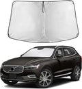 Windshield Sunshade Compatible for Volvo XC60 2018-2024 2025 2026, Sun Visor for Front Windshield & Window Sun Shade Cover, UV Heat Blocker & Protector, Car Accessories