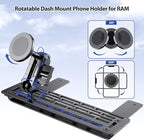 Stainless Steel Phone Mount for 2009-2014 Ford F150 Phone Holder with Magnetic Heads - All-Metal Shakeproof Dash Mount Install Super Stable - Ford f150 Phone Mount