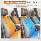 2 Pcs 12v 150w Car Heater for Vehicle Plugs into Cigarette Lighter with 360° Rotatable Base, 2 in 1 Portable Winter Windshield Defroster Electric Defogger Warmer for Car Suv Universal(Yellow)