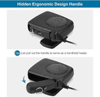Car Heaters that Plug into Cigarette, 2 in 1 Portable Windshield Car Heater with Heating & Cooling & Air Purify Function, Electric Fan Heater Heating Windshield Defroster Demister, 12V 150W