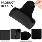 Sunglasses Holder for Car Sun Visor, Vehicle Sun Visor Sunglass Holders Glasses Case with Magnetic Closure, Universal Leather Auto Eyeglasses Organizer Car Accessories, No Obstruction of Vision