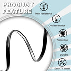Car Door Edge Guards 16FT (5M), Universal U Shape Trim Molding Rubber Seal Protector, Anti-Collision Vehicle Protection Accessories Universal for SUV, Automobile, Truck, Van (Silver)