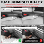 3 in 1 Car Seat Gap Filler 2 Pack,2026 Upgraded Car Side Seat Gap Filler with Organizer Slot & Hook,Universal in Between Cars Seats Catcher Cars Accessories to Avoid Item Drop