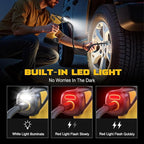 Tire Inflator Portable Air Compressor Compatible With Dewalt 20V Battery, 150PSI Air Pump Cordless Tire Pump Digital Pressure Gauge, Tire Inflator for Car, Bike, Motorcycle (Tool Only)
