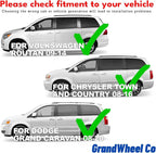 Window Deflectors Smoke Tinted In-Channel Side Window Vent Visor Deflectors Rain Guards Compatible with Routan 2009-2014 - 4pcs. GW0621