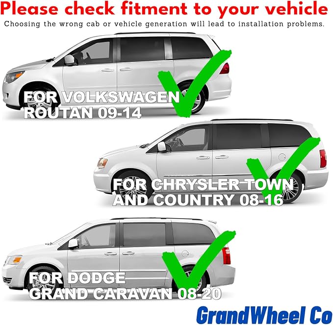 Window Deflectors Smoke Tinted In-Channel Side Window Vent Visor Deflectors Rain Guards Compatible with Routan 2009-2014 - 4pcs. GW0621